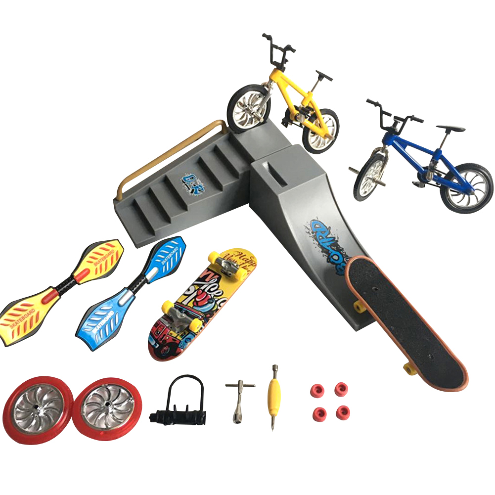 precauti Finger Scooter Mini trottinette à deux roues pour enfants Jouets éducatifs Mini Finger Toy Fingerboard Skateboard 