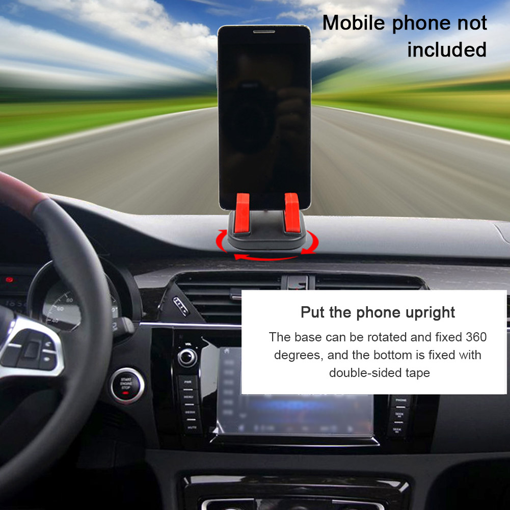 Car Dashboard Phone Holder Universal Fixed 360 Degree Rotatable Easy Install